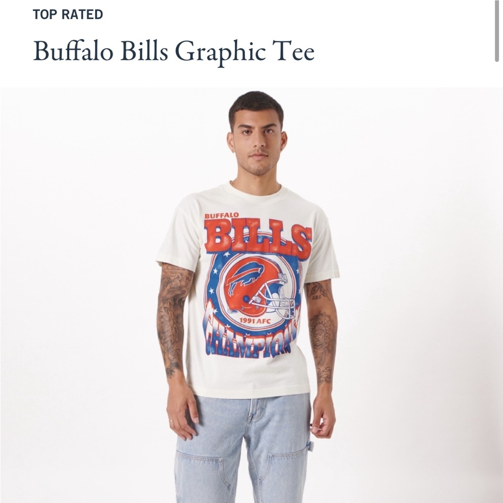 Abercrombie and Fitch Buffalo Bills t-shirt Size Small Men’s